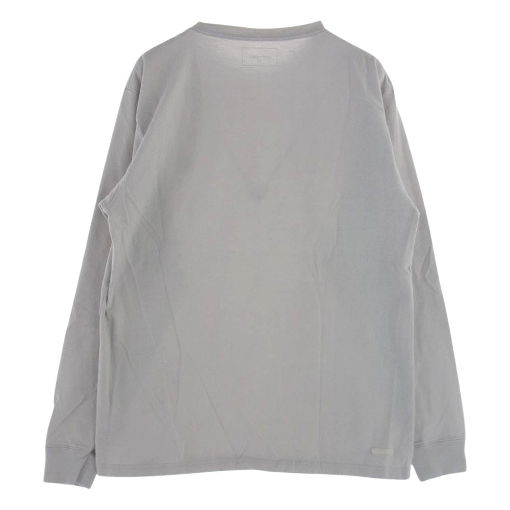SOPHNET. ソフネット 21SS SOPH-210057 L/S SCORPION TEE スコーピオン 刺繍 ロングスリーブ 長袖 Tシャツ ロンT グレー系 M【中古】