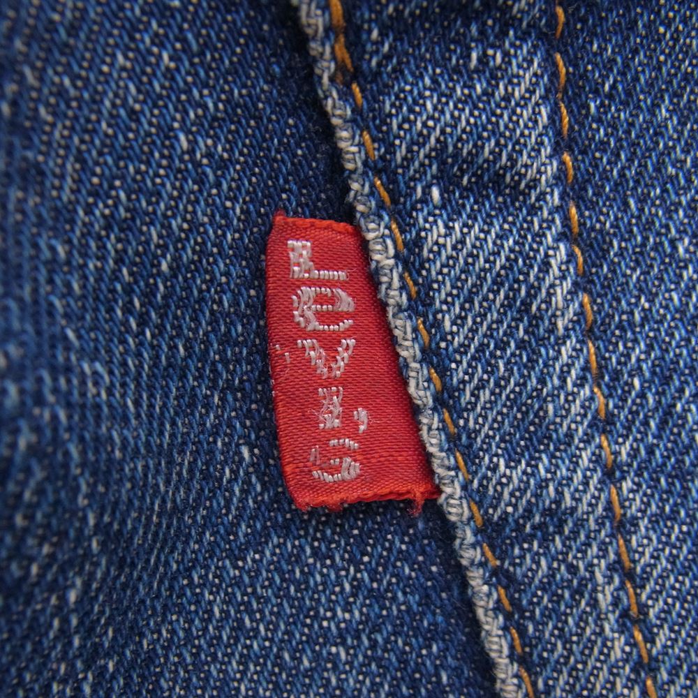 Levi's リーバイス ヴィンテージ 501 66前期 スモールE ボタンフライ ストレート デニム パンツ インディゴブルー系【中古】