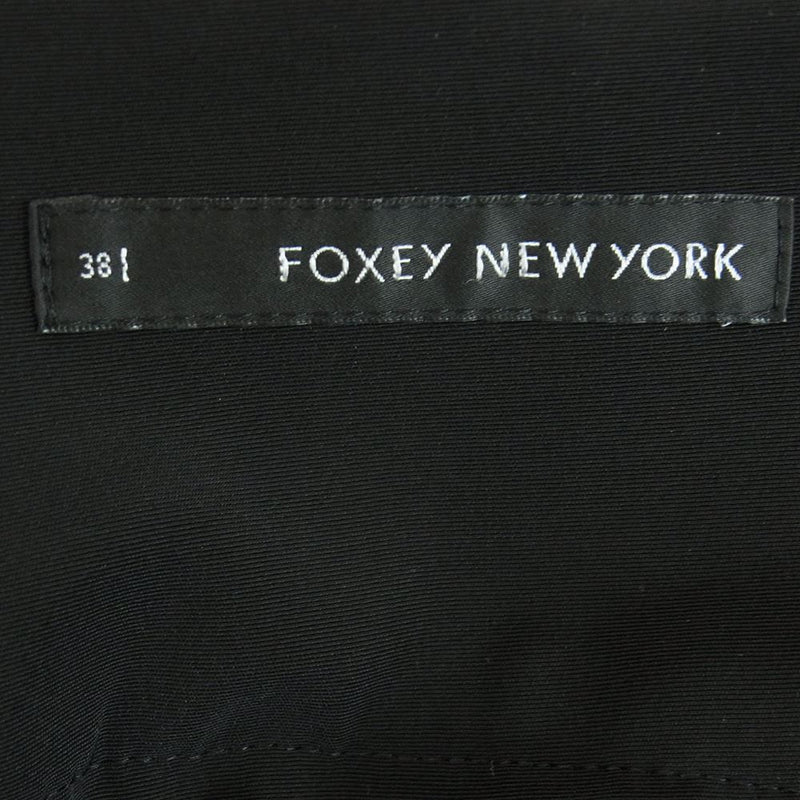 FOXEY フォクシー 28278-NSSFF202L NEWYORK ニューヨーク ストレッチ ギャザー ハイフェスト スカート ブラック系 38【美品】【中古】