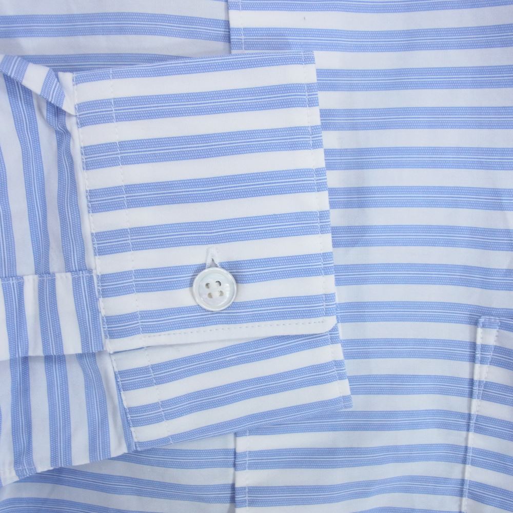 COMME des GARCONS コムデギャルソン SHIRT シャツ CDGS2HS FOREVER フォーエバー ランダムボーダー 長袖 シャツ ホワイト系 ブルー系 XS【中古】
