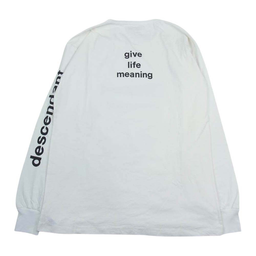 DESCENDANT ディセンダント CACHALOT LS TEE オフホワイト系【中古】