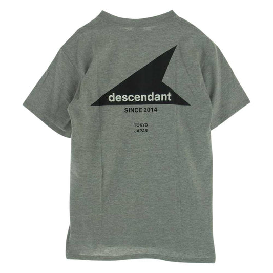 DESCENDANT ディセンダント CETUS SS TEE プリント Tシャツ グレー系 M【美品】【中古】