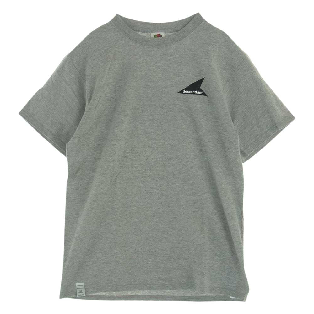 DESCENDANT ディセンダント CETUS SS TEE プリント Tシャツ グレー系 M【美品】【中古】
