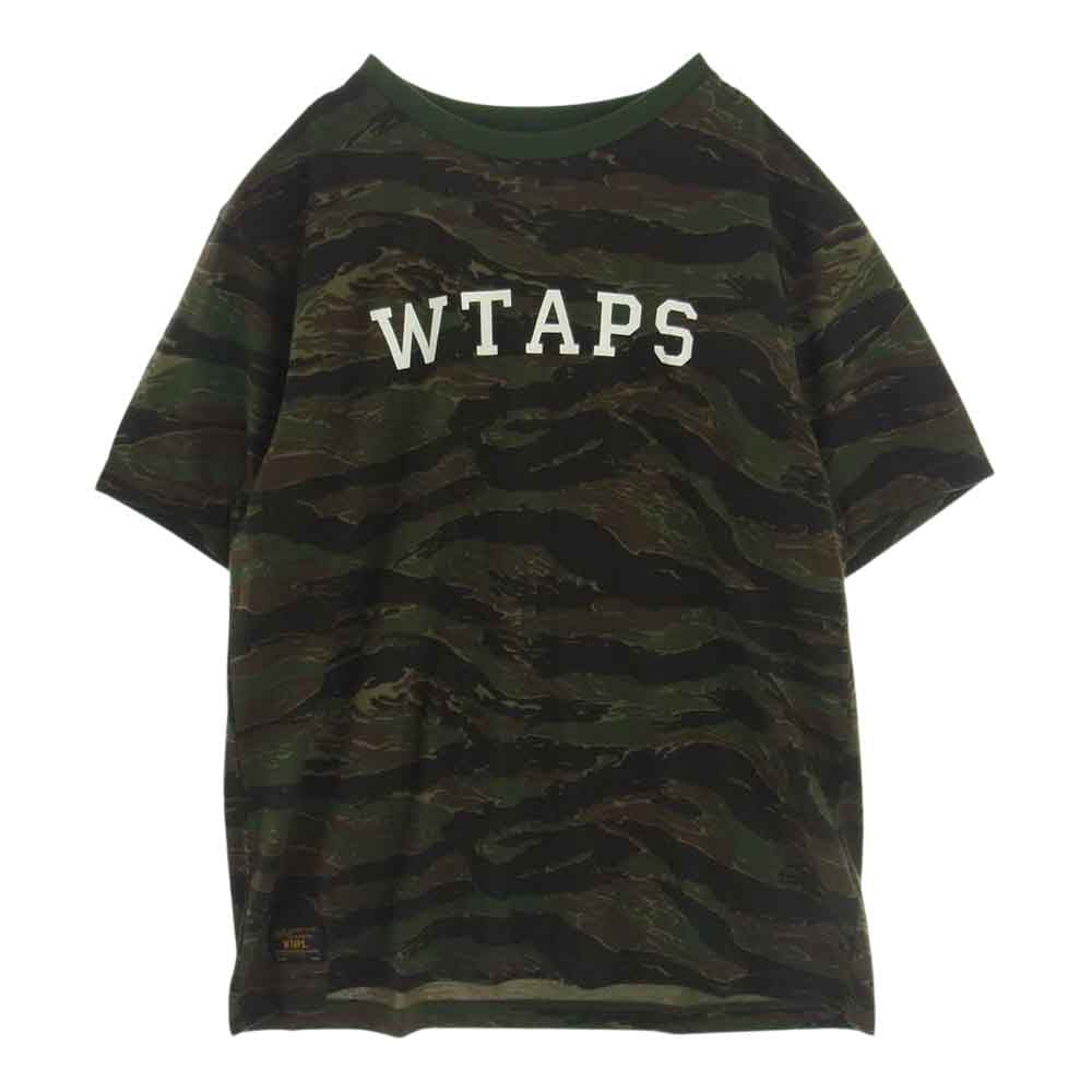 WTAPS ダブルタップス DESIGN SS 05 TEE カモ柄 プリント Tシャツ ダークブラウン系 ブラウン系 カーキ系 medium【中古】