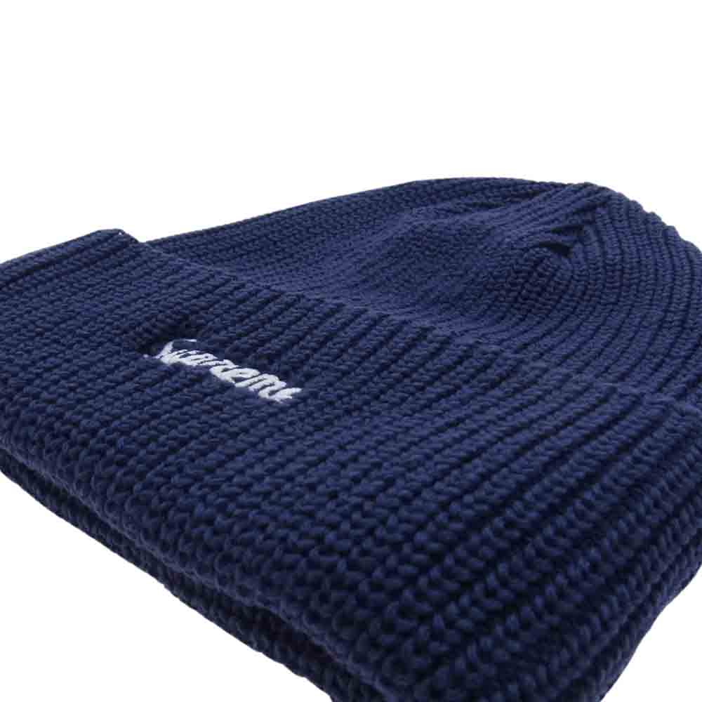 Supreme シュプリーム 23AW Loose Gauge Beanie Dark Blue ルーズ ゲージ ビーニー ニットキャップ ネイビー系【新古品】【未使用】【中古】