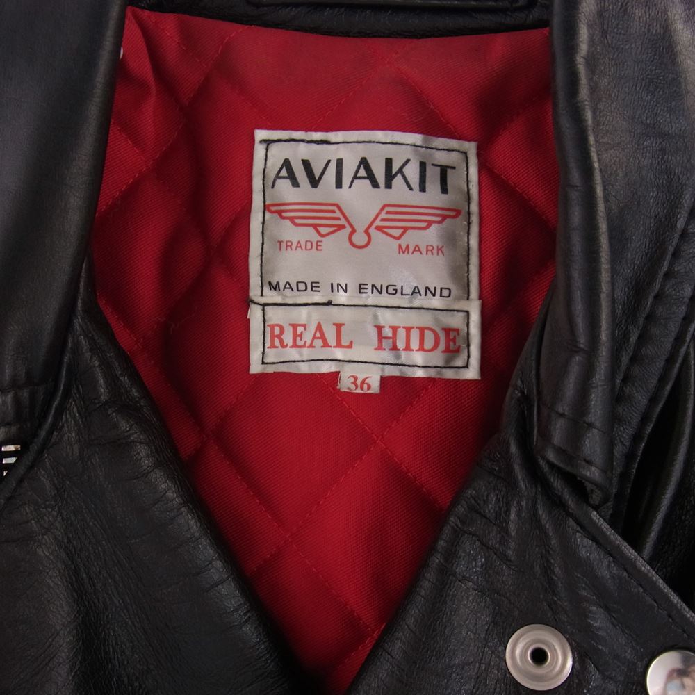 Lewis Leathers ルイスレザー 391T TIGHT FIT HORSEHIDE ライトニング タイトフィッ トホースハイド レザー ジャケット ブラック系 36【中古】