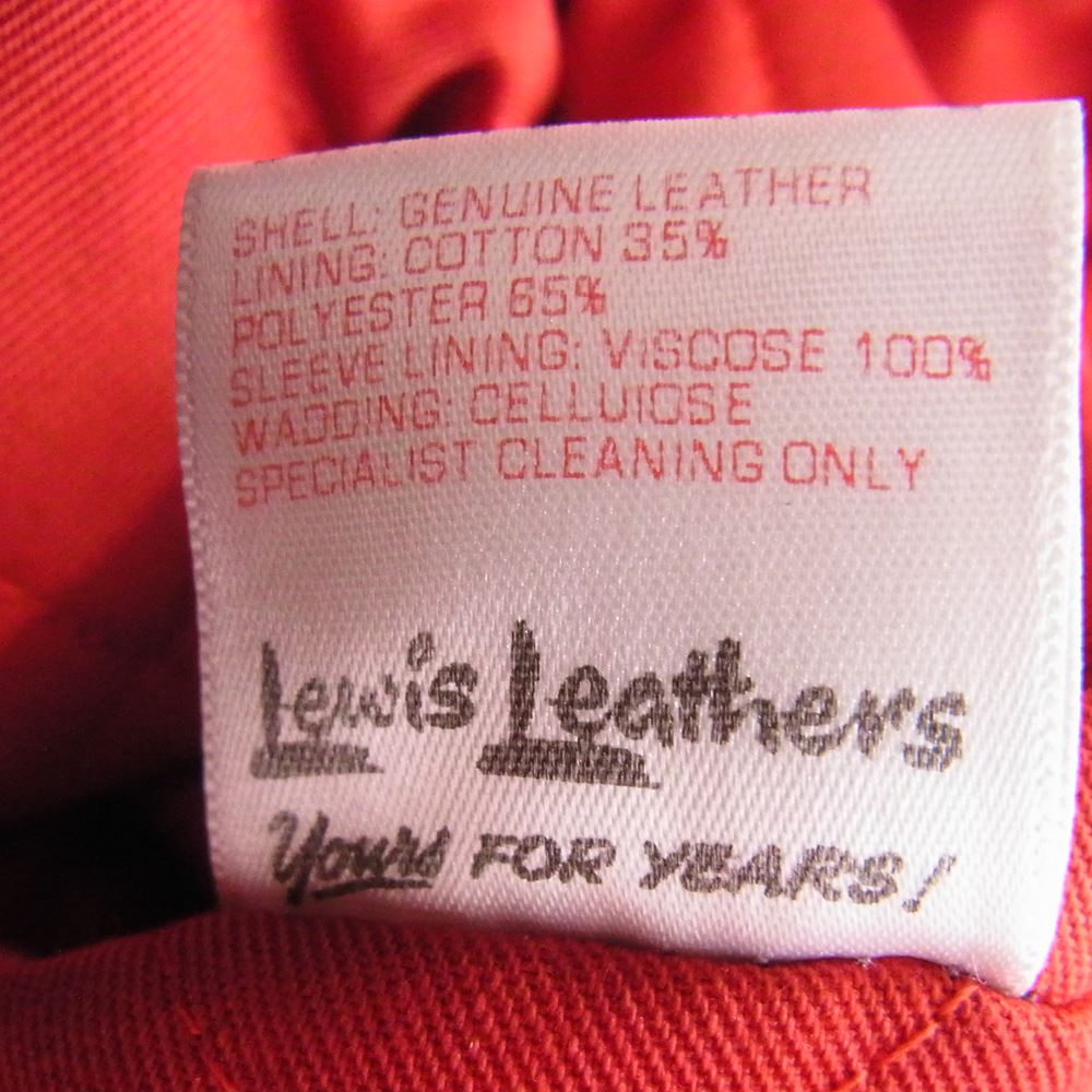 Lewis Leathers ルイスレザー 391T TIGHT FIT HORSEHIDE ライトニング タイトフィッ トホースハイド レザー ジャケット ブラック系 36【中古】