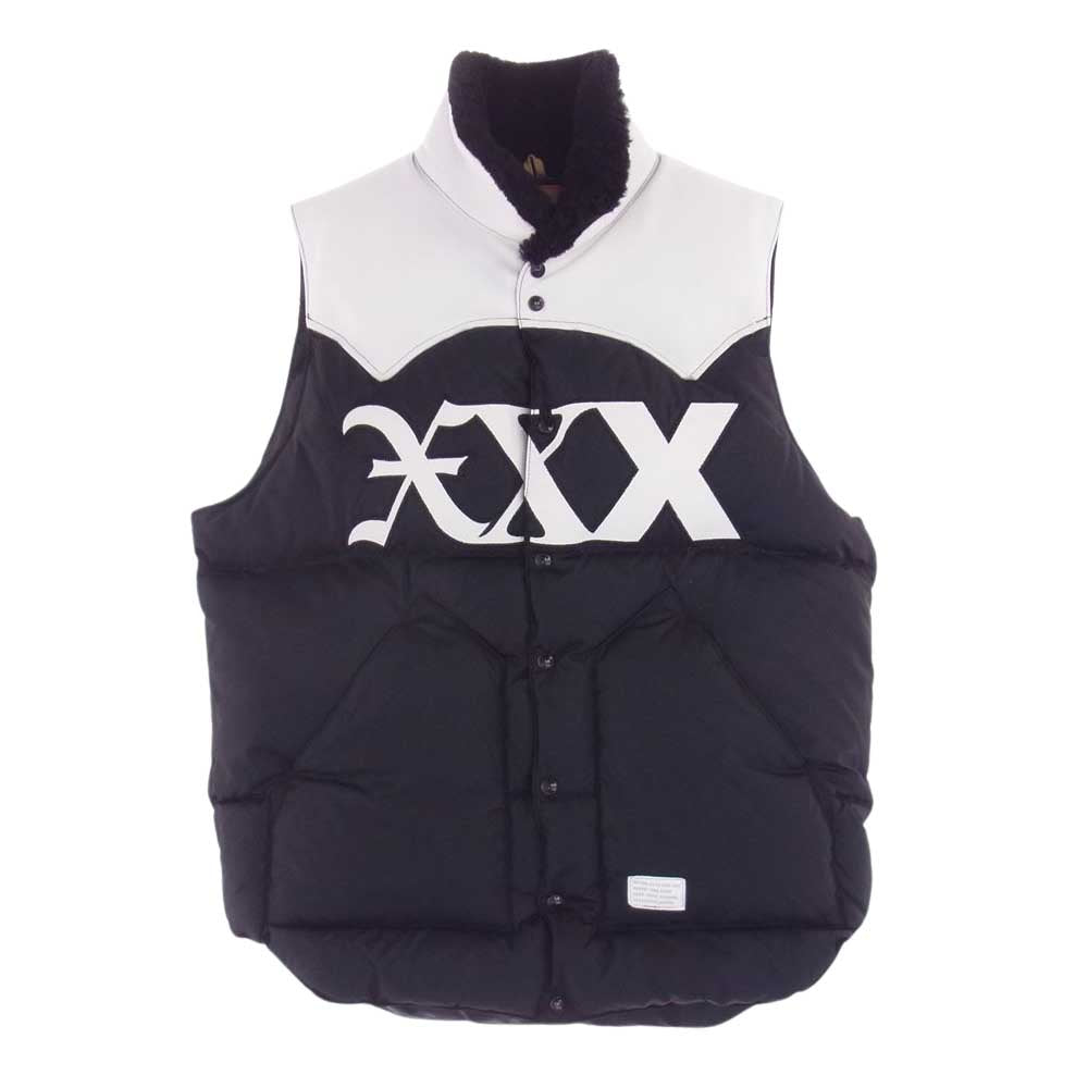 GOD SELECTION XXX ゴッドセレクション ROCKY MOUNTAIN FEATHER BED ロッキーマウンテンフェザーベッド Christy Vest ダウン ベスト ブラック系 ホワイト系 38【中古】