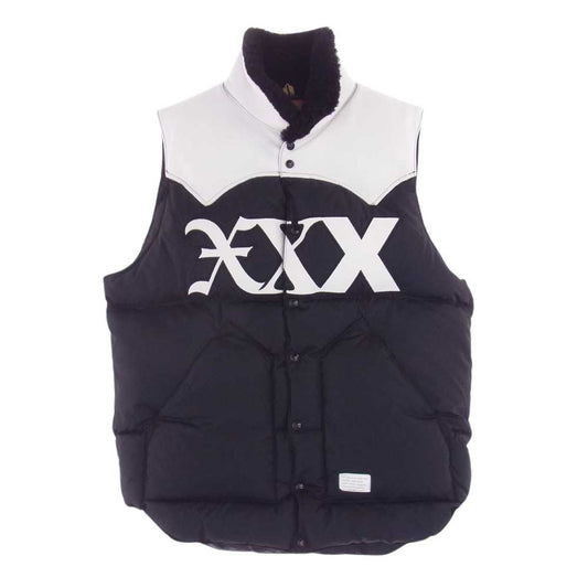 GOD SELECTION XXX ゴッドセレクション ROCKY MOUNTAIN FEATHER BED ロッキーマウンテンフェザーベッド Christy Vest ダウン ベスト ブラック系 ホワイト系 38【中古】