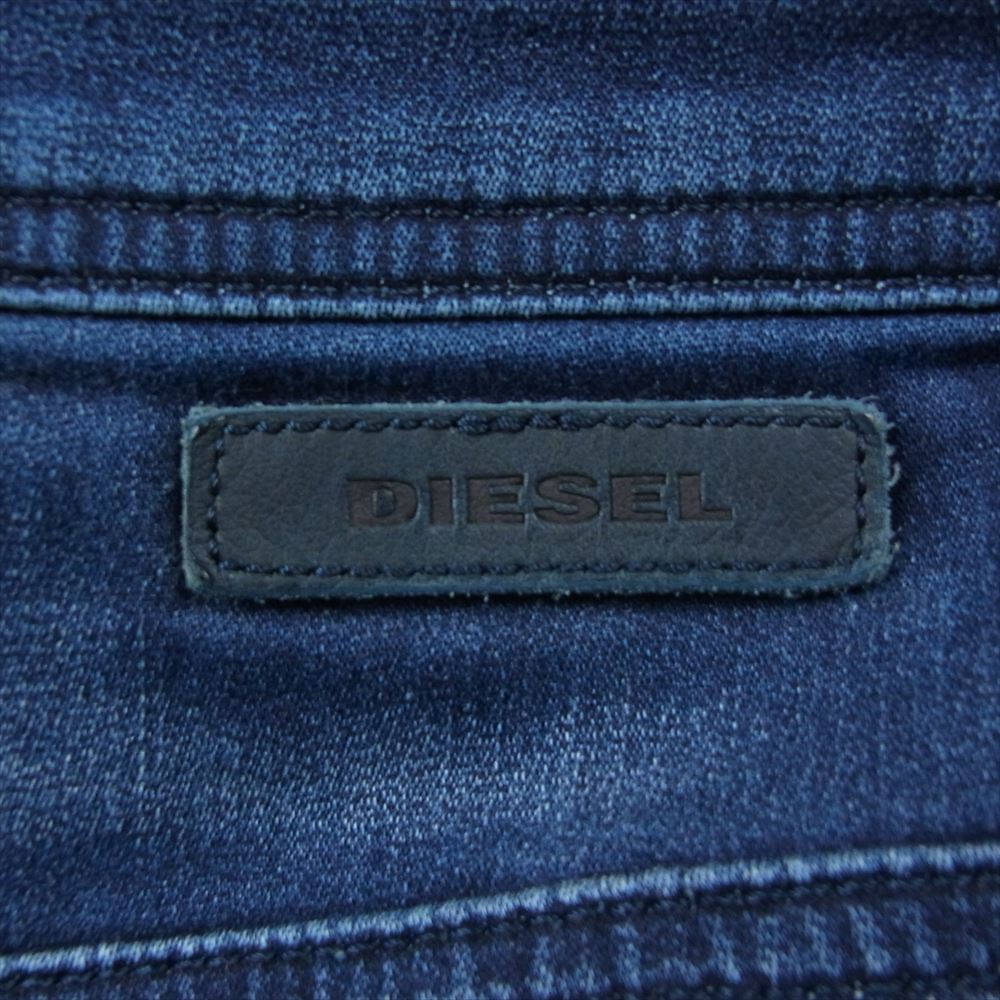 DIESEL ディーゼル 00T0030600S KROOLEY CB-NE ジョグジーンズ ダメージデニム インディゴブルー系 26【中古】