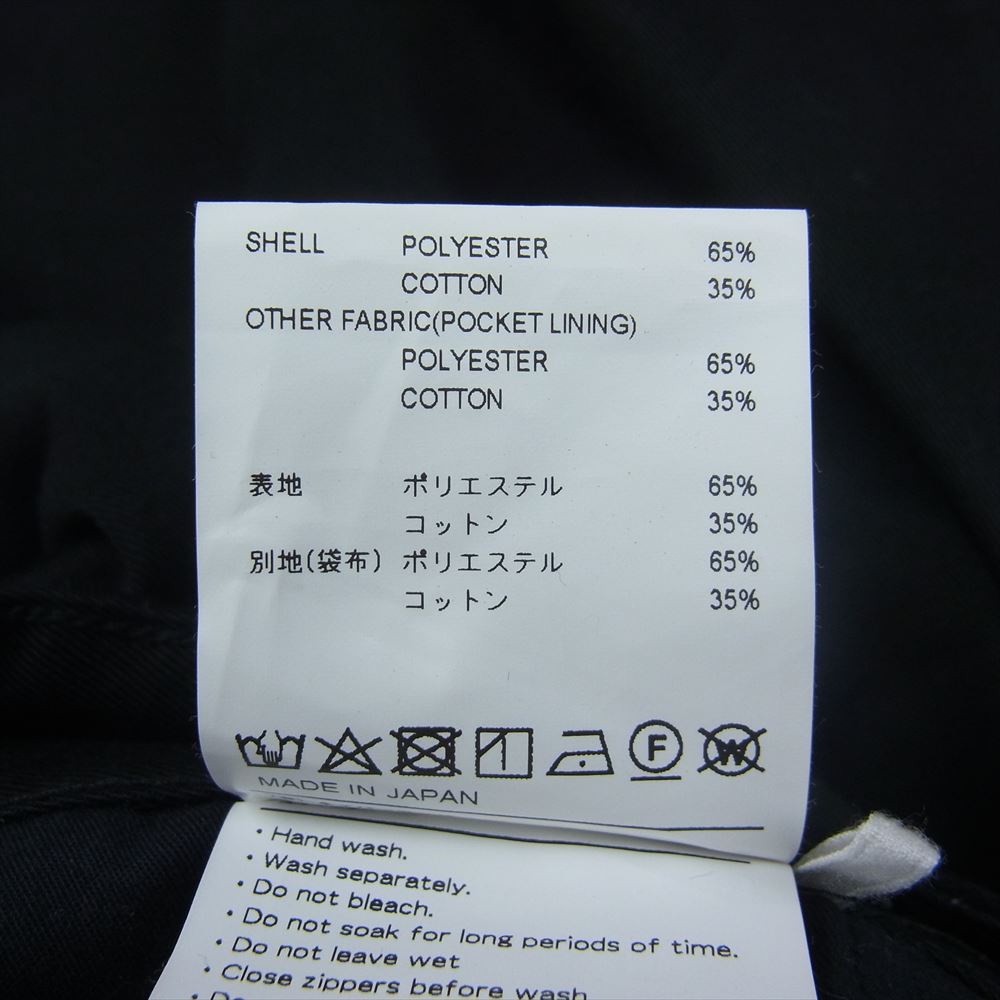 WTAPS ダブルタップス 21SS 211BRDT-PTM03 UNION TROUSERS COPO TWILL ユニオン トラウザーズ パンツ ブラック系 02【中古】