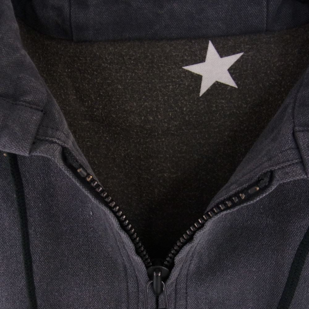 SOPHNET. ソフネット 16AW SOPH-167044 DAMAGED HOODED BLOUSON ライナー スター柄 フード ワーク ブルゾン ジャケット グレー系【中古】