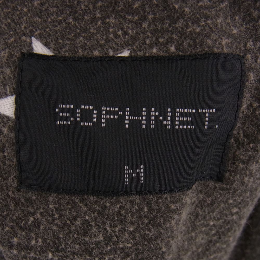 SOPHNET. ソフネット 16AW SOPH-167044 DAMAGED HOODED BLOUSON ライナー スター柄 フード ワーク ブルゾン ジャケット グレー系【中古】