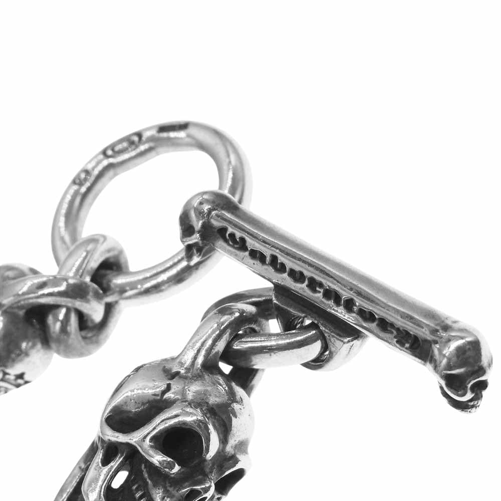 GABOR ガボール Gaboratory ガボラトリーホールディング ギャランティカード付属 2Bulldog With 4Skulls Bracelet 2ブルドッグ 4スカル ブレスレット シルバー系【中古】