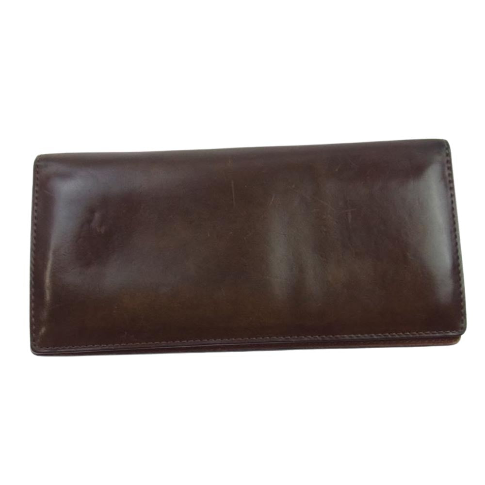 土屋鞄 2つ折り 長財布 財布 ウォレット ブラウン系【中古】