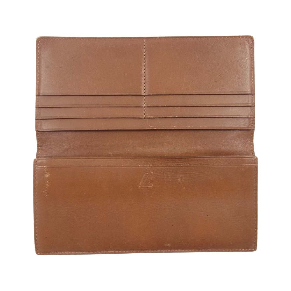 土屋鞄 2つ折り 長財布 財布 ウォレット ブラウン系【中古】