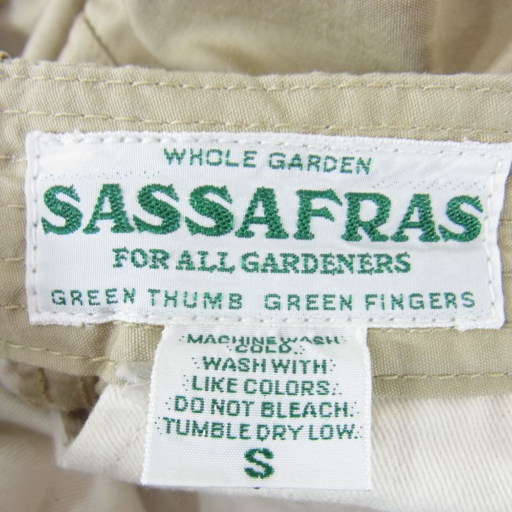 SASAFRAS ササフラス ガーデナー フォールリーフ チノパンツ ベージュ系 S【中古】