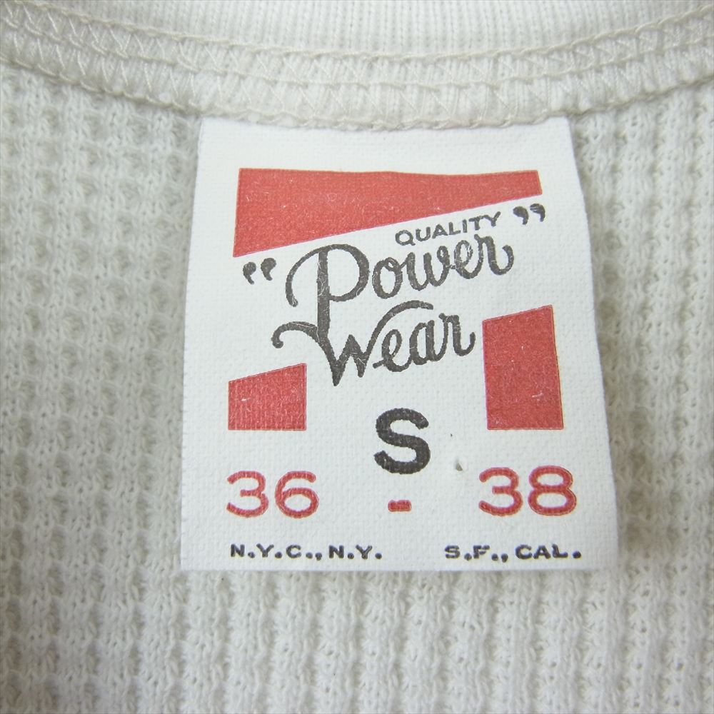 FREEWHEELERS フリーホイーラーズ サーマル カットソー 長袖 ロングスリーブ ロンT Tシャツ ホワイト系 S【中古】