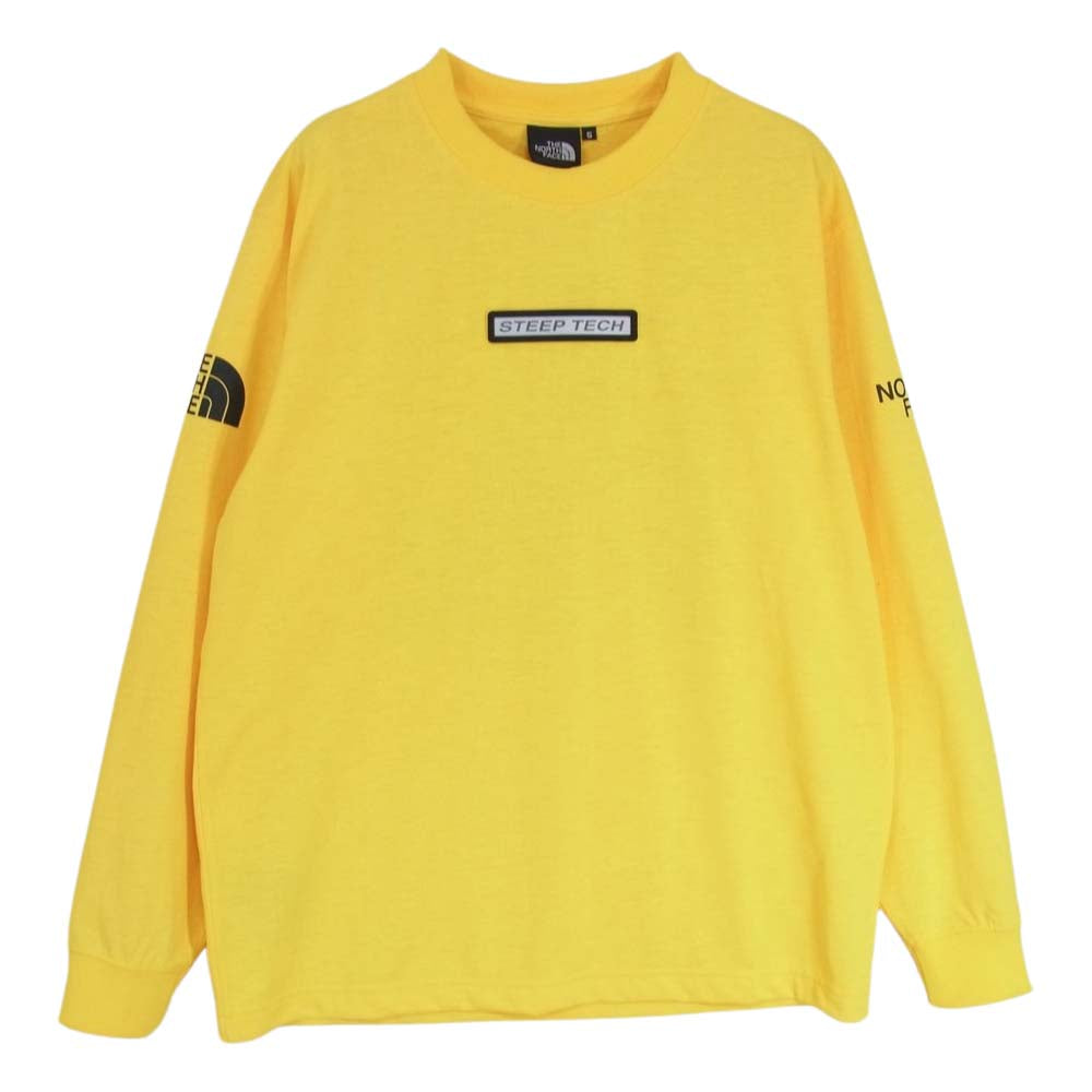 THE NORTH FACE ノースフェイス NT82203 STEEP TECH L/S Tee スティープテック ロングスリーブ Tシャツ イエロー系 S【中古】