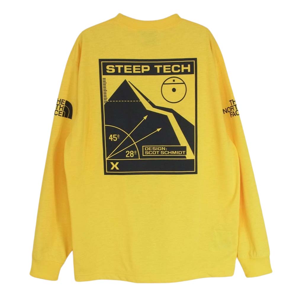 THE NORTH FACE ノースフェイス NT82203 STEEP TECH L/S Tee スティープテック ロングスリーブ Tシャツ イエロー系 S【中古】