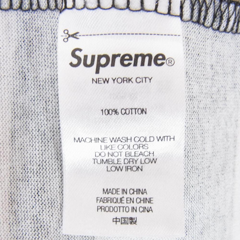 Supreme シュプリーム 22SS Reverse Stripe S/S Tee リバース ストライプ ロゴ 半袖 Tシャツ ブラック系 ライトブラウン系 S【中古】