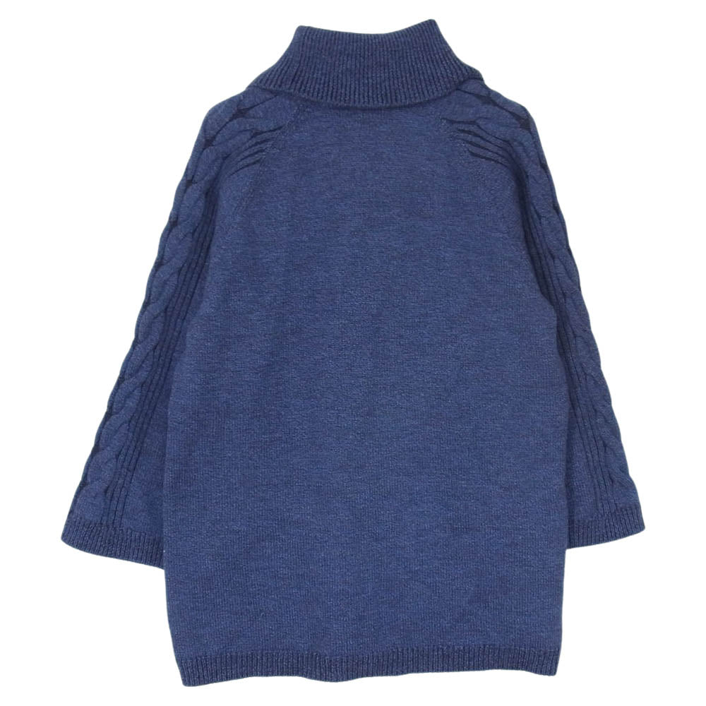 JUN ASHIDA SK0312 ウール ハイネック ニット ネイビー インディゴブルー系 SK0312【中古】