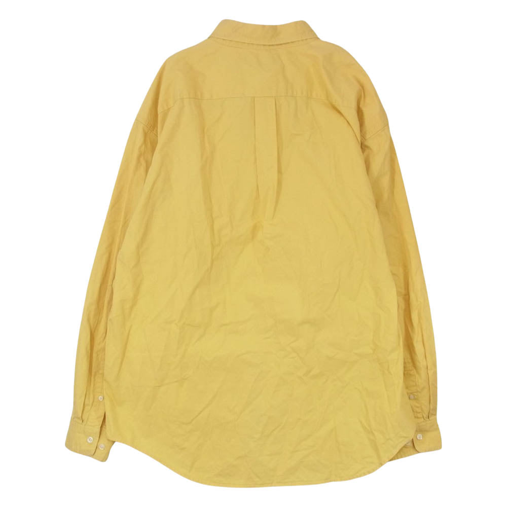 POLO RALPH LAUREN ポロ・ラルフローレン CLASSIC FIT クラシック フィット ボタンダウン 長袖 シャツ イエロー系 XL【中古】