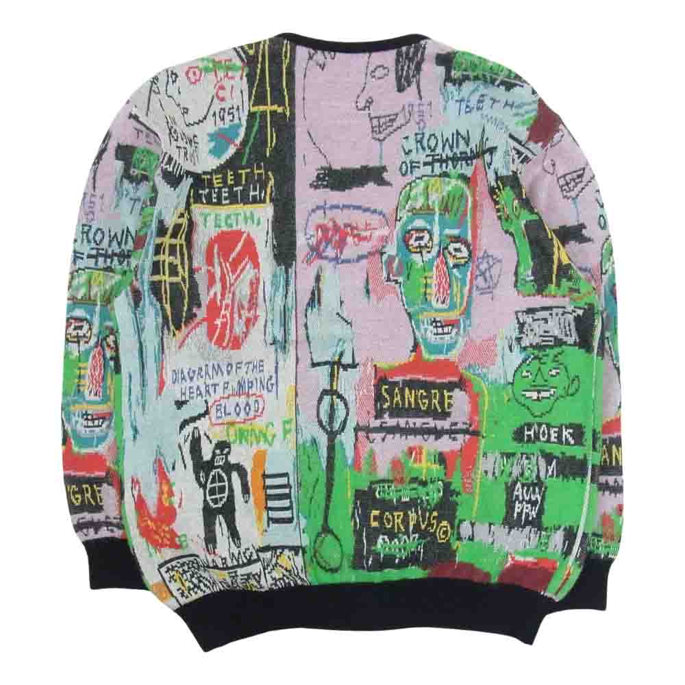 WACKO MARIA ワコマリア 22AW BASQUIAT-WM-KN06 JEAN-MICHEL BASQUIAT CARDIGAN TYPE-3 バスキア モヘア カーディガン XL マルチカラー系 XL【極上美品】【中古】