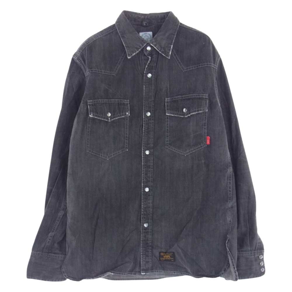 WTAPS ダブルタップス 151GWDT-SHM09 ALLMAN LS SHIRTS オールマン デニム シャツ ブラック ダークグレー系 M【中古】