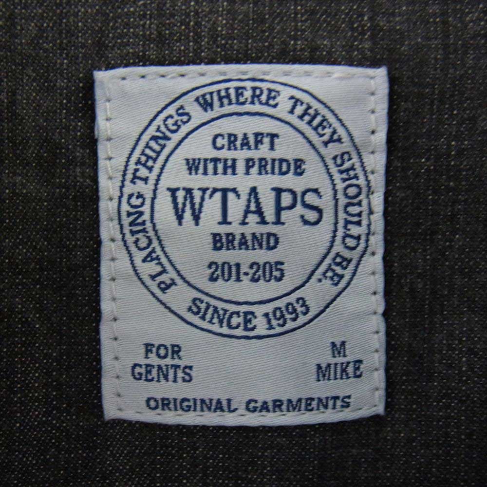 WTAPS ダブルタップス 151GWDT-SHM09 ALLMAN LS SHIRTS オールマン デニム シャツ ブラック ダークグレー系 M【中古】