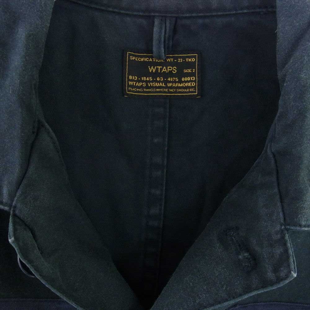 WTAPS ダブルタップス 142GWDT-SHM02 BUDS L/S SHIRTS ミリタリー シャツ ネイビー ダークグレー系【中古】