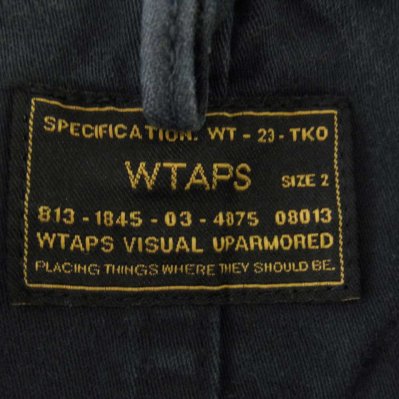 WTAPS ダブルタップス 142GWDT-SHM02 BUDS L/S SHIRTS ミリタリー シャツ ネイビー ダークグレー系【中古】