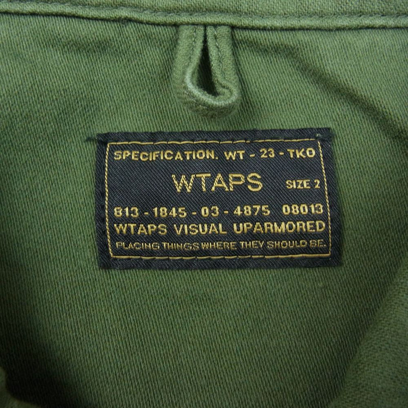 WTAPS ダブルタップス 171LTDT-SHM02 HBT L/S SHIRTS ミリタリー シャツ  グリーン系 2【中古】