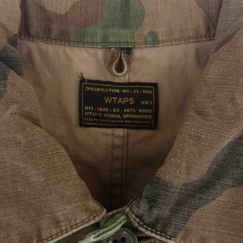 WTAPS ダブルタップス 15SS 151GWDT-SHM15 BUDS L/S 02 SHIRTS ミリタリー シャツ カモ ブラウン系 2【中古】