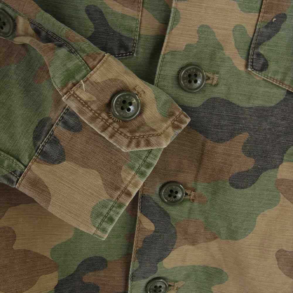 WTAPS ダブルタップス 15SS 151GWDT-SHM15 BUDS L/S 02 SHIRTS ミリタリー シャツ カモ ブラウン系 2【中古】