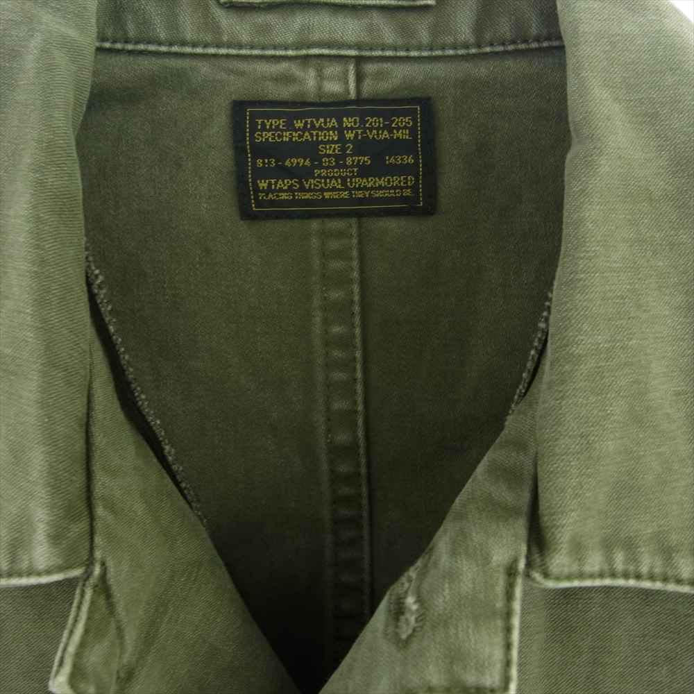 WTAPS ダブルタップス 13SS 131LTDT-SHM01 BUDS L/S SHIRTS ミリタリー シャツ カーキ系 2【中古】