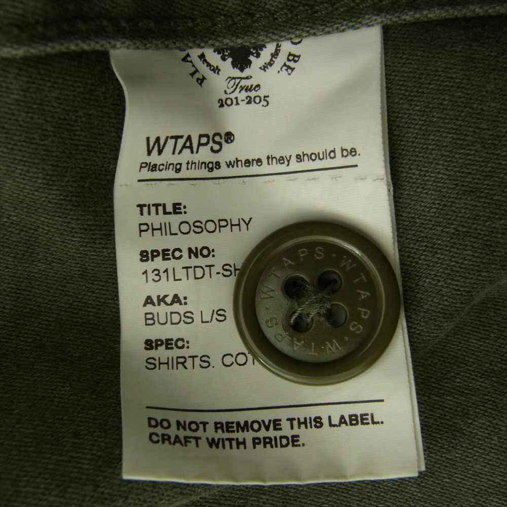 WTAPS ダブルタップス 13SS 131LTDT-SHM01 BUDS L/S SHIRTS ミリタリー シャツ カーキ系 2【中古】