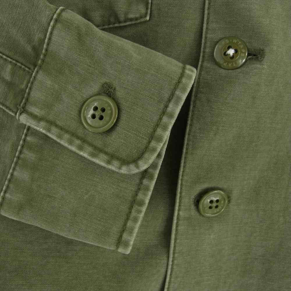 WTAPS ダブルタップス 13SS 131LTDT-SHM01 BUDS L/S SHIRTS ミリタリー シャツ カーキ系 2【中古】