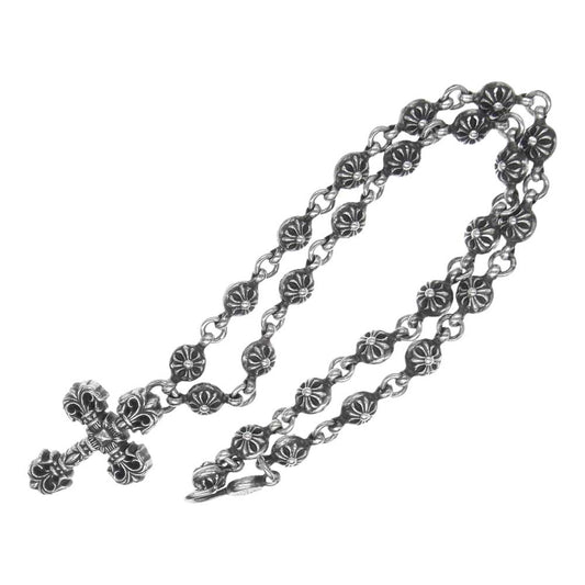 CHROME HEARTS クロムハーツ（原本有） #1 CRSBL CHN FILIG CROSS-XSM クロスボール チェーン フィリグリー クロス ネックレス シルバー系【中古】