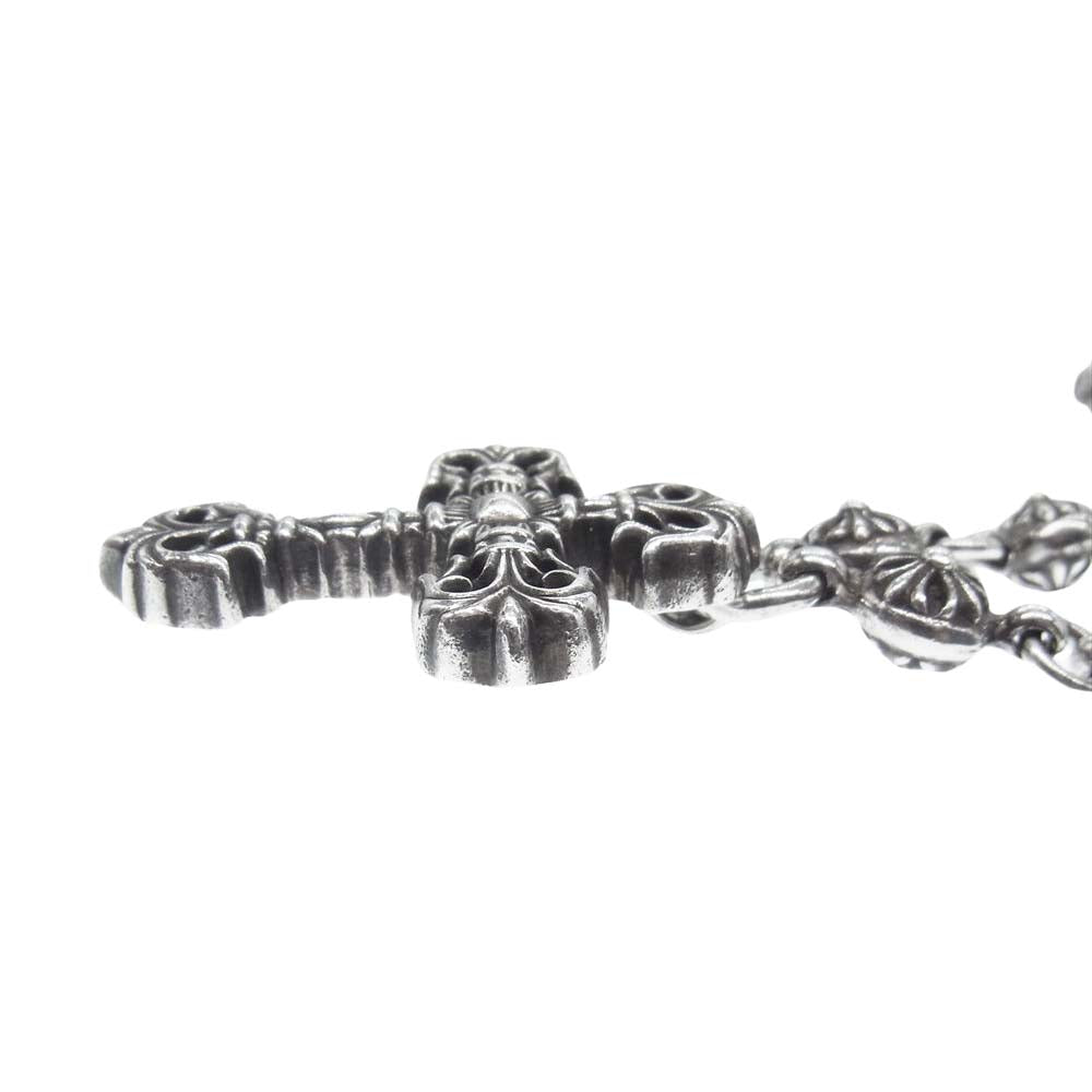 CHROME HEARTS クロムハーツ（原本有） #1 CRSBL CHN FILIG CROSS-XSM クロスボール チェーン フィリグリー クロス ネックレス シルバー系【中古】