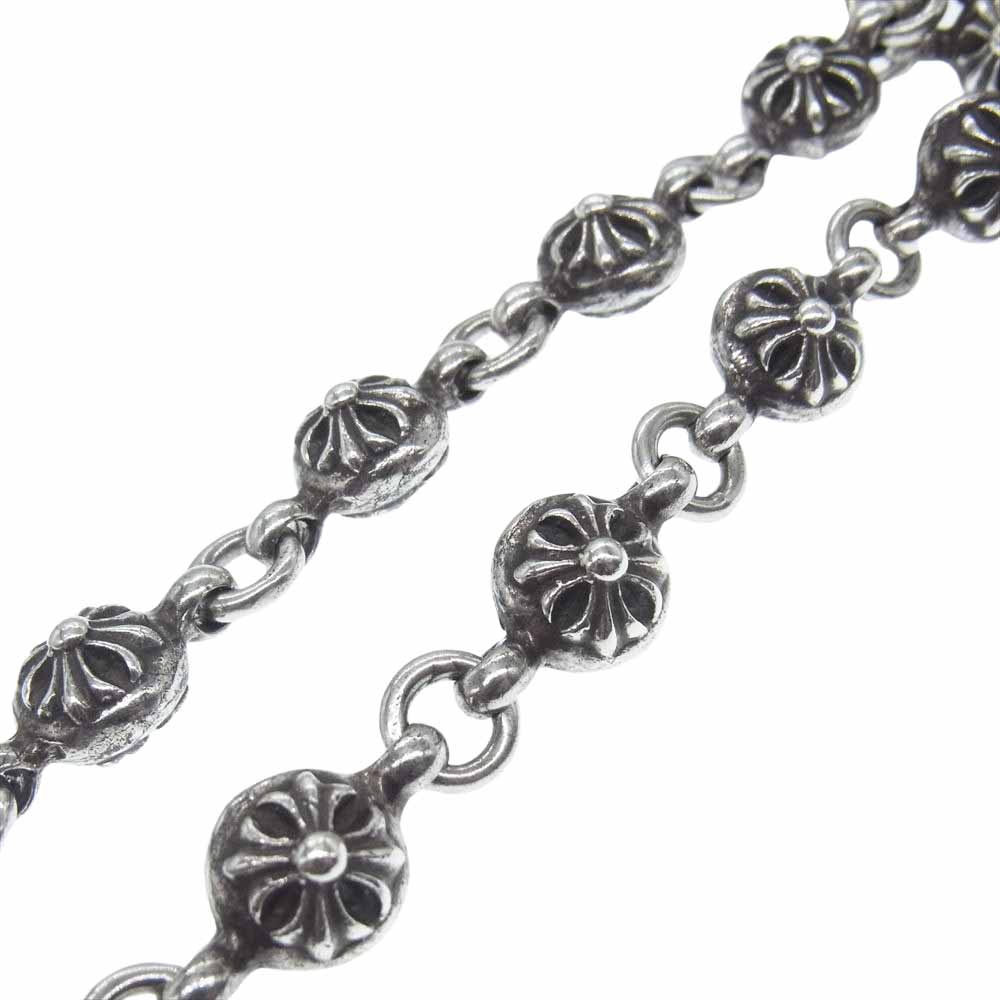 CHROME HEARTS クロムハーツ（原本有） #1 CRSBL CHN FILIG CROSS-XSM クロスボール チェーン フィリグリー クロス ネックレス シルバー系【中古】