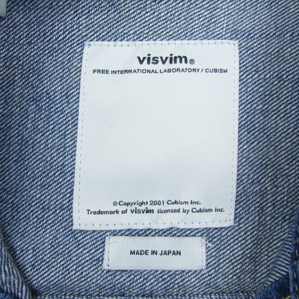 VISVIM ビズビム 114205006001 SS 101 JKT DAMAGED デニムジャケット インディゴブルー系 1【中古】