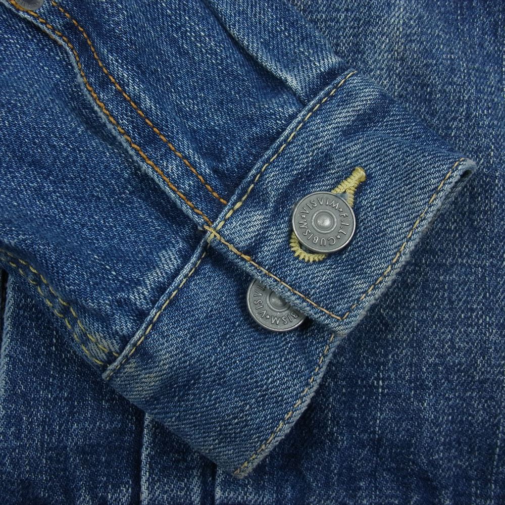 VISVIM ビズビム 114205006001 SS 101 JKT DAMAGED デニムジャケット インディゴブルー系 1【中古】