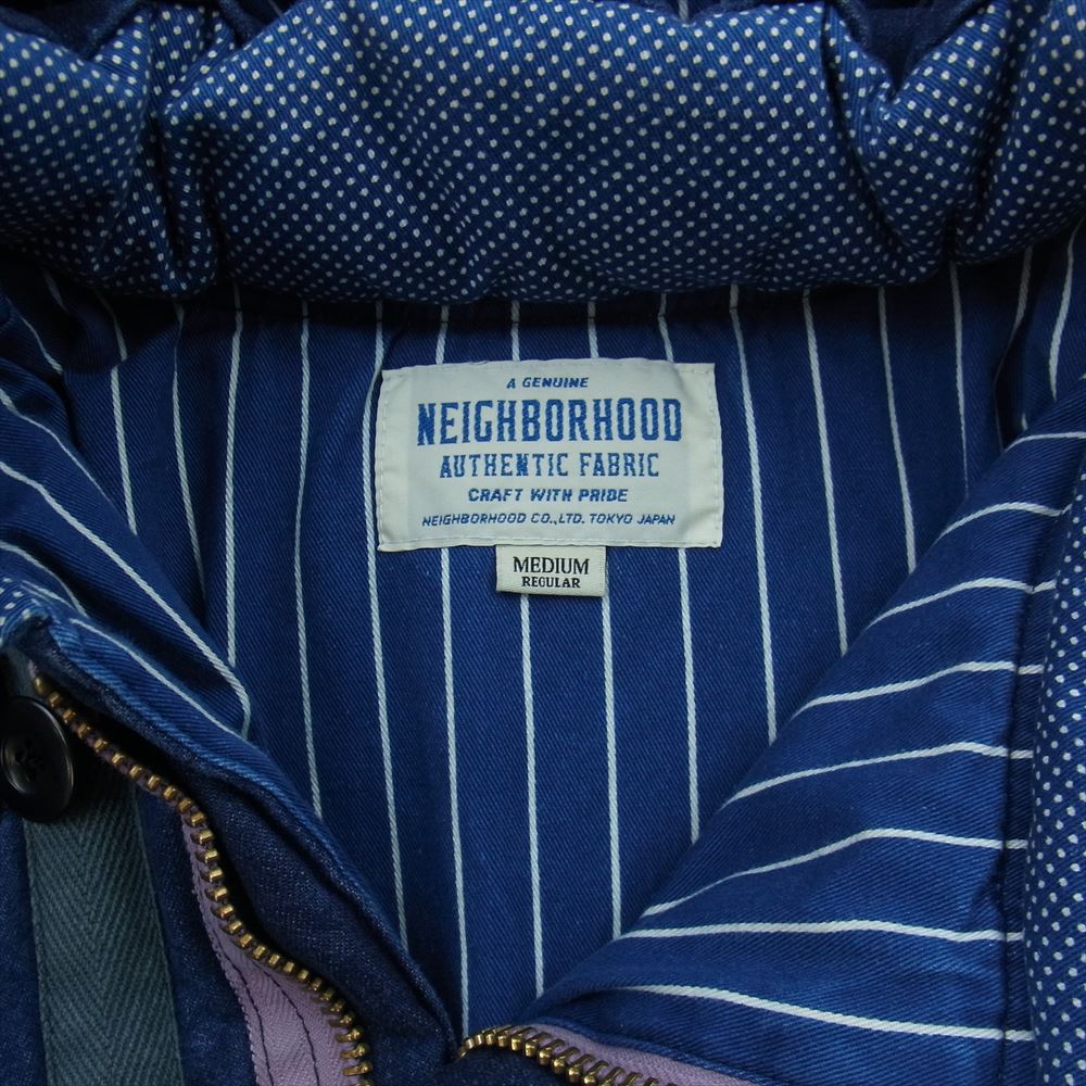 NEIGHBORHOOD ネイバーフッド 15AW 152TSNH-JKM07 D.D. C-JKT ダウンジャケット インディゴブルー系 M【中古】