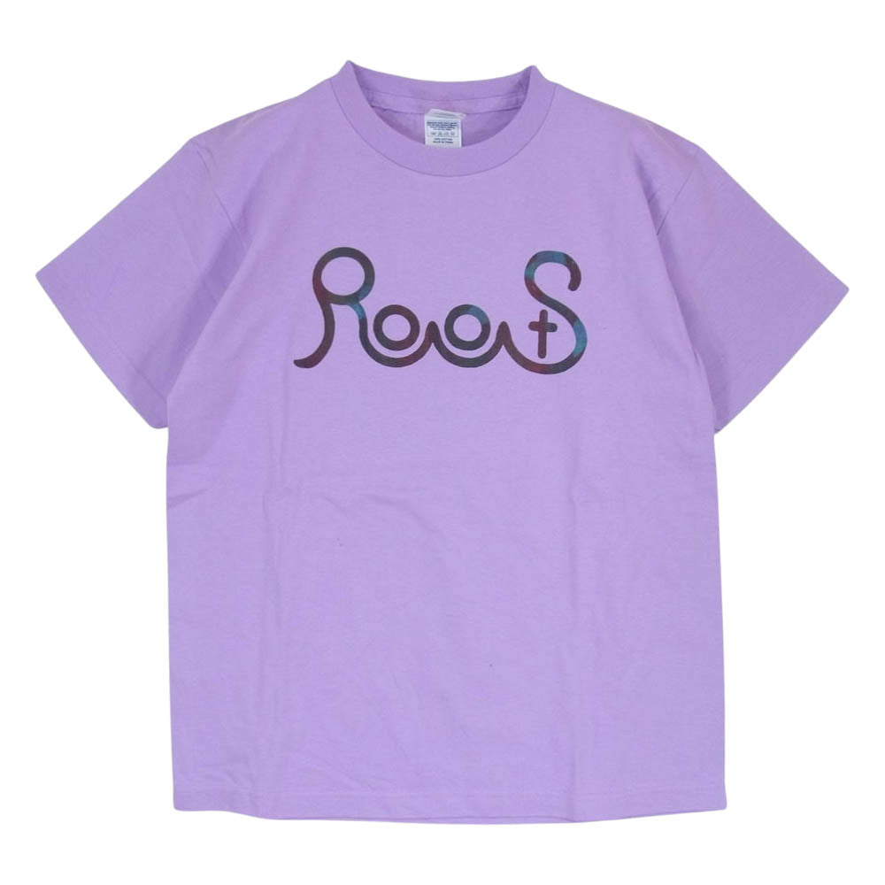 ティーアールフォーサスペンション ROOTS ルーツ クルーネック プリント 半袖 Tシャツ パープル パープル系 S【中古】