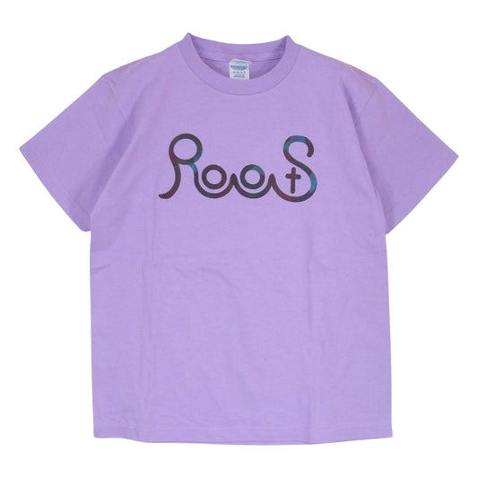 ティーアールフォーサスペンション ROOTS ルーツ クルーネック プリント 半袖 Tシャツ パープル パープル系 S【中古】