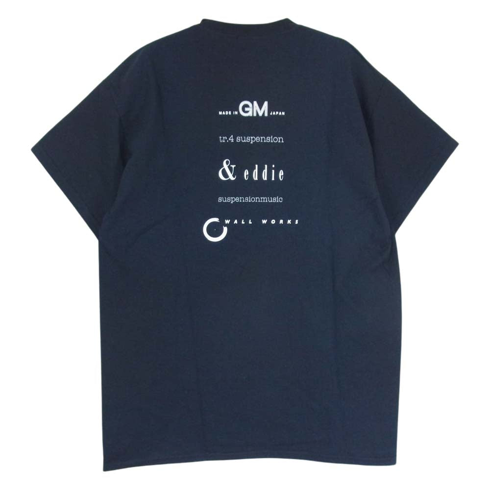 シャンティ TOWN タウン フロントプリント クルーネック 半袖 Tシャツ ブラック系 M【中古】