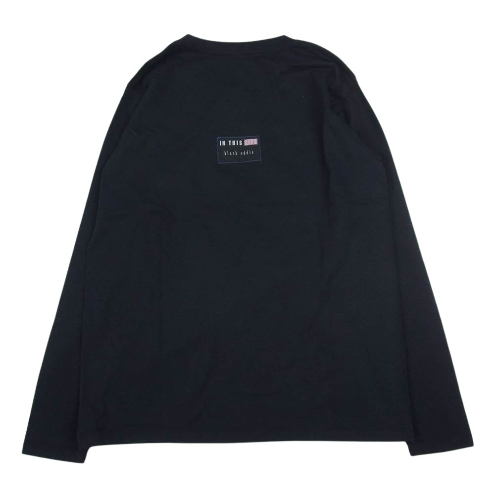 ティーアールフォーサスペンション IN THIS LIFE TEE インディスライフ プリント 長袖 Tシャツ ロンT ブラック ブラック系 M【中古】