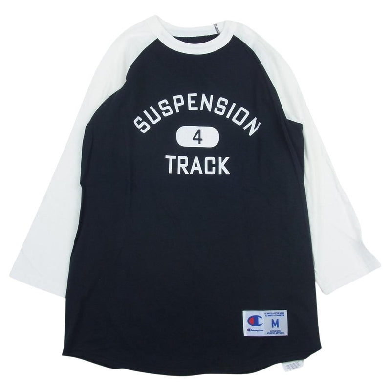 ティーアールフォーサスペンション チャンピオン SUSPENSION 4 TRACK  長袖 Tシャツ   ブラック系 M【中古】