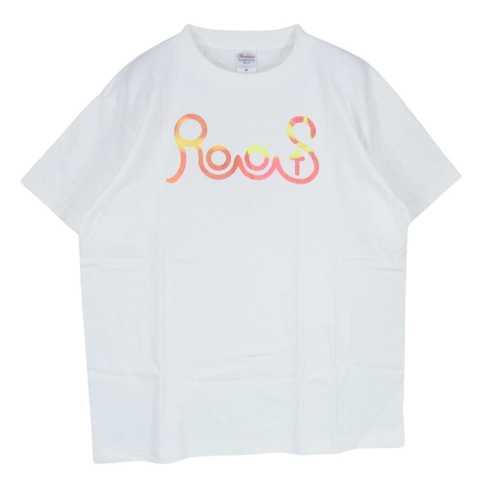 ティーアールフォーサスペンション ROOTS ルーツ クルーネック プリント 半袖 Tシャツ ホワイト ホワイト系 M【中古】